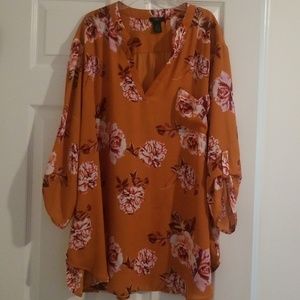 Rue+ Floral Tunic Blouse